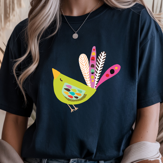 Folk Bird - Spring Unisex T-Shirt