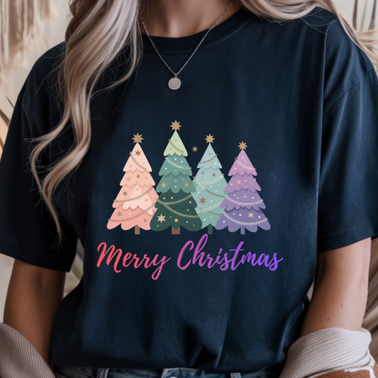 Merry Christmas Trees - Winter Unisex T-Shirt