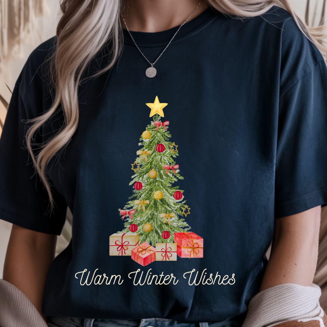 Warm Winter Wishes - Christmas Unisex T-Shirt