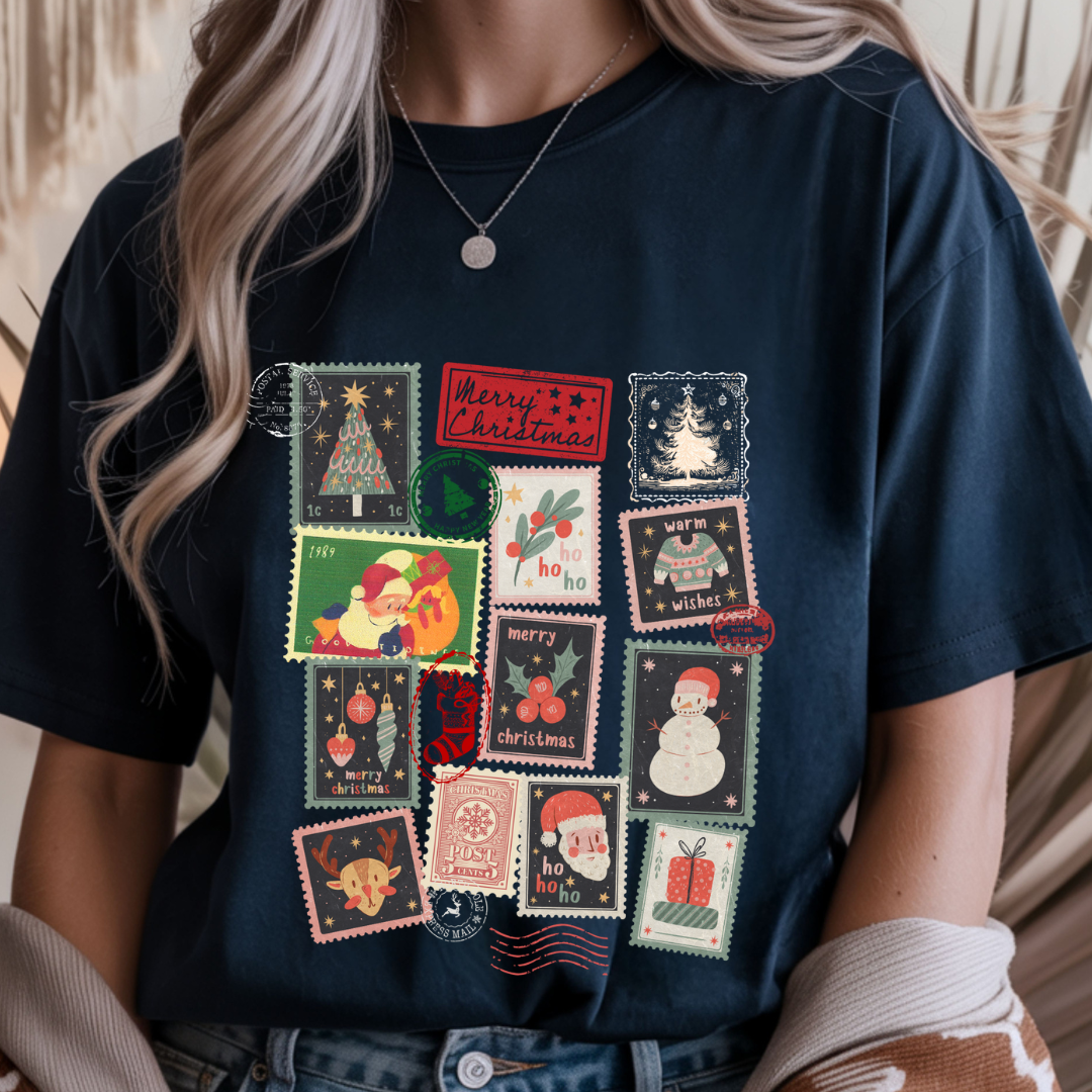 Christmas Stamps - Christmas Unisex T-Shirt