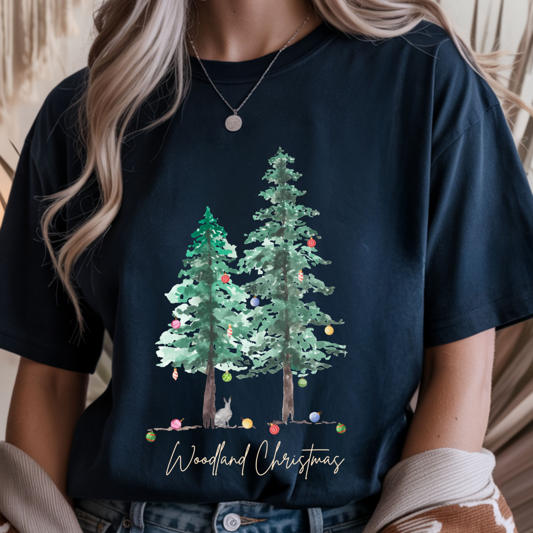 Woodland Christmas - Christmas Unisex T-Shirt