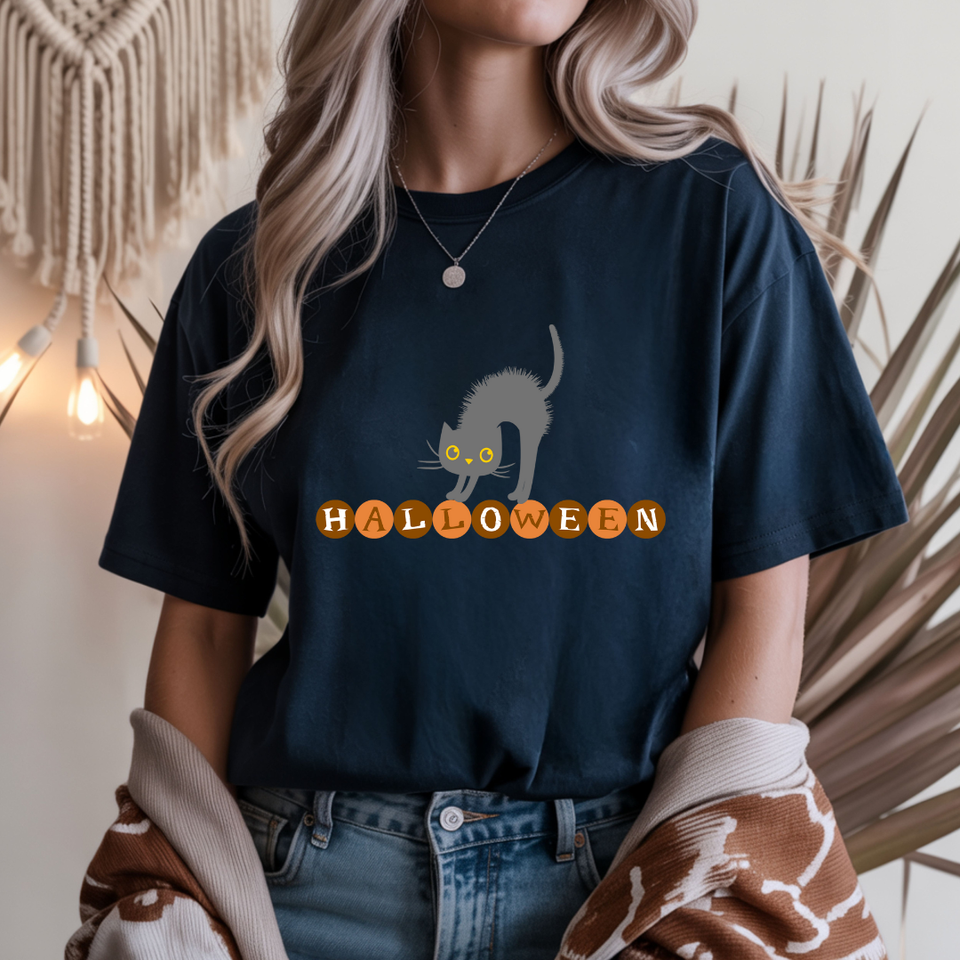Halloween Cat Unisex T-Shirt