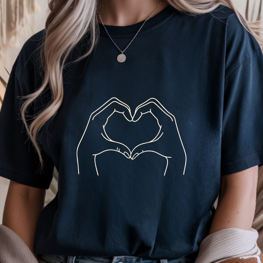 Heart Hands - Valentines Day Unisex T-Shirt