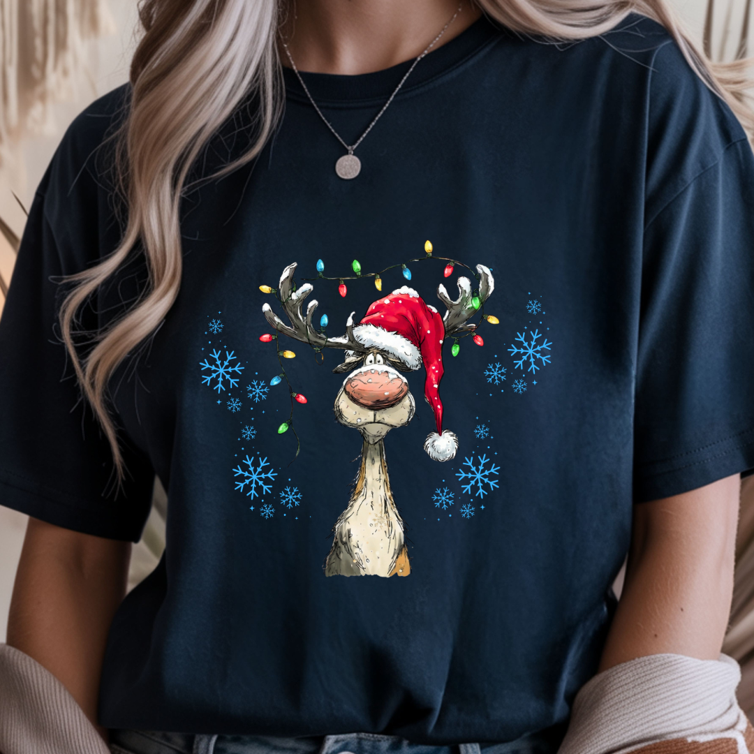 Vintage Reindeer - Christmas Unisex T-Shirt