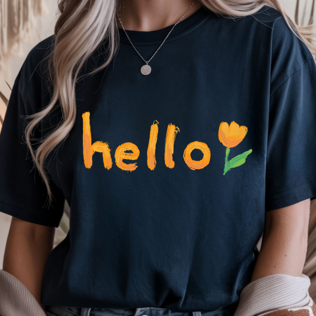 Hello Tulip - Spring Unisex T-Shirt