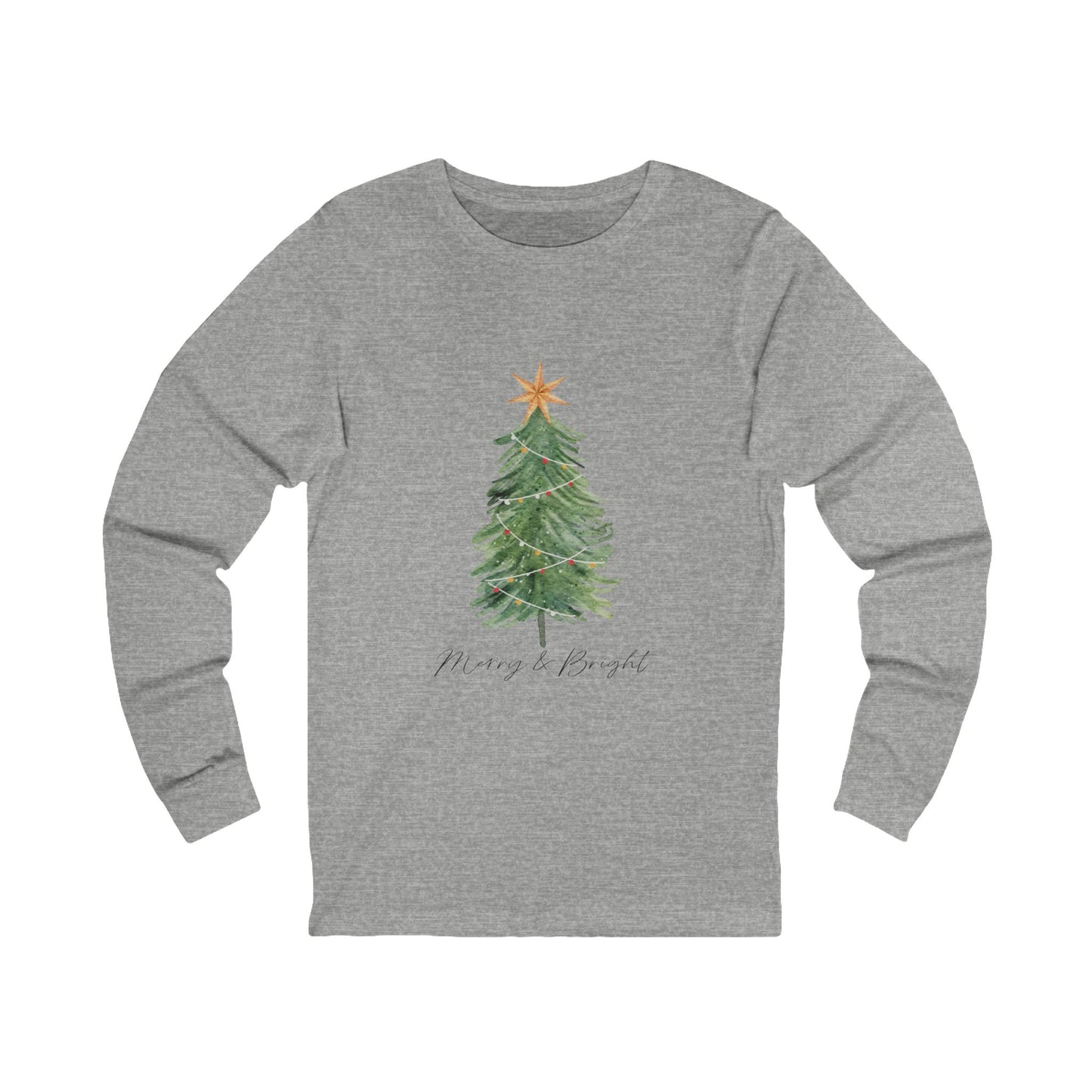 Merry & Bright Christmas - Winter Unisex Jersey Long Sleeve Tee