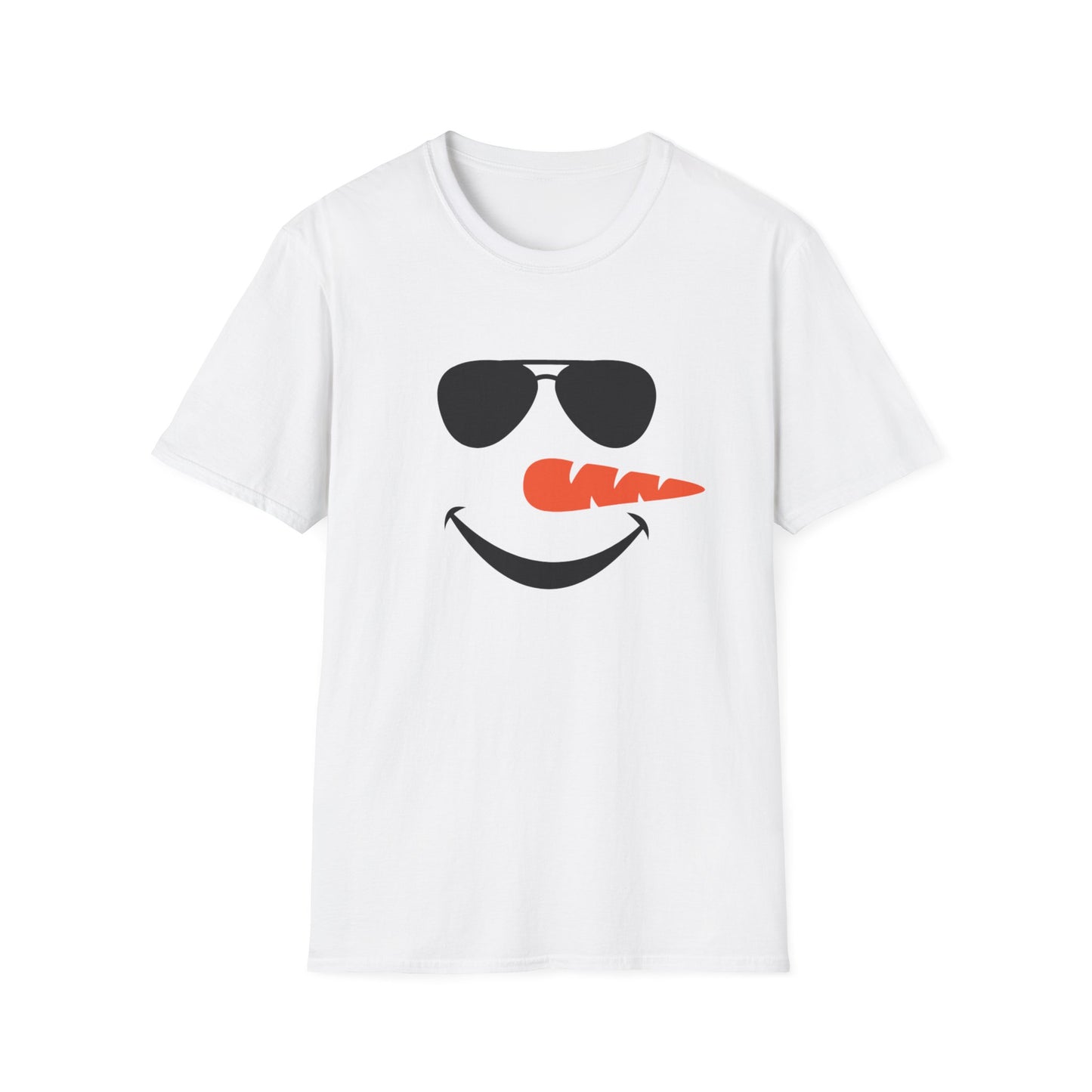 Snowman with Glasses - Winter Unisex T-Shirt
