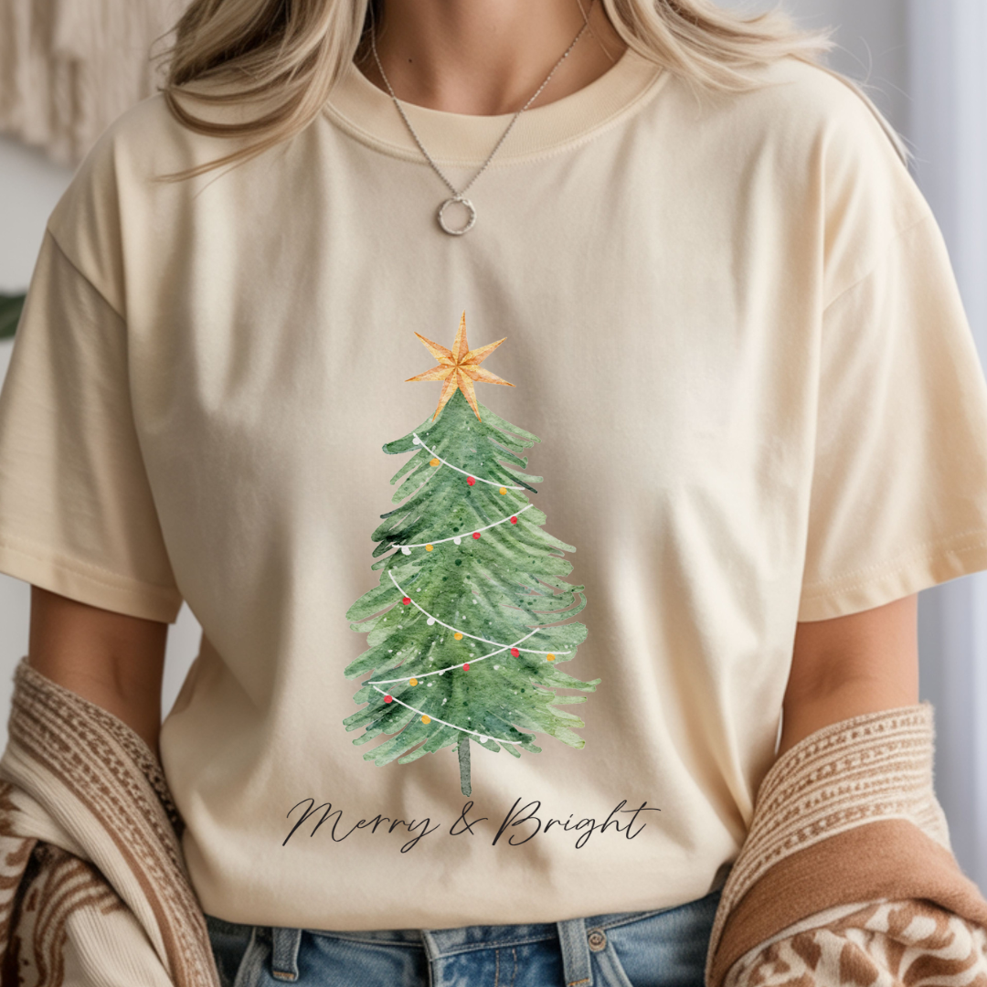 Merry  & Bright Christmas - Unisex T-Shirt