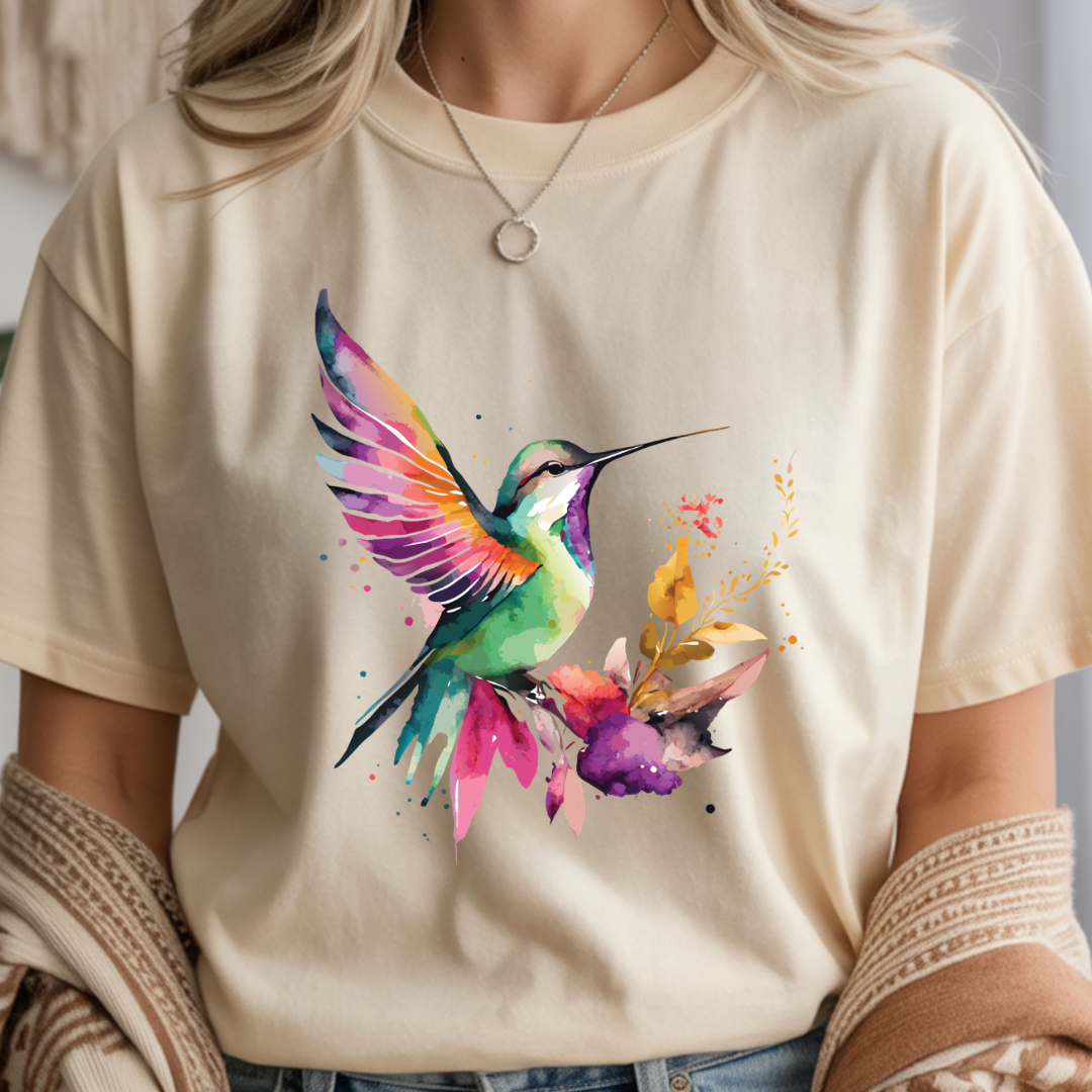 Watercolor Hummingbird - Spring Unisex T-Shirt