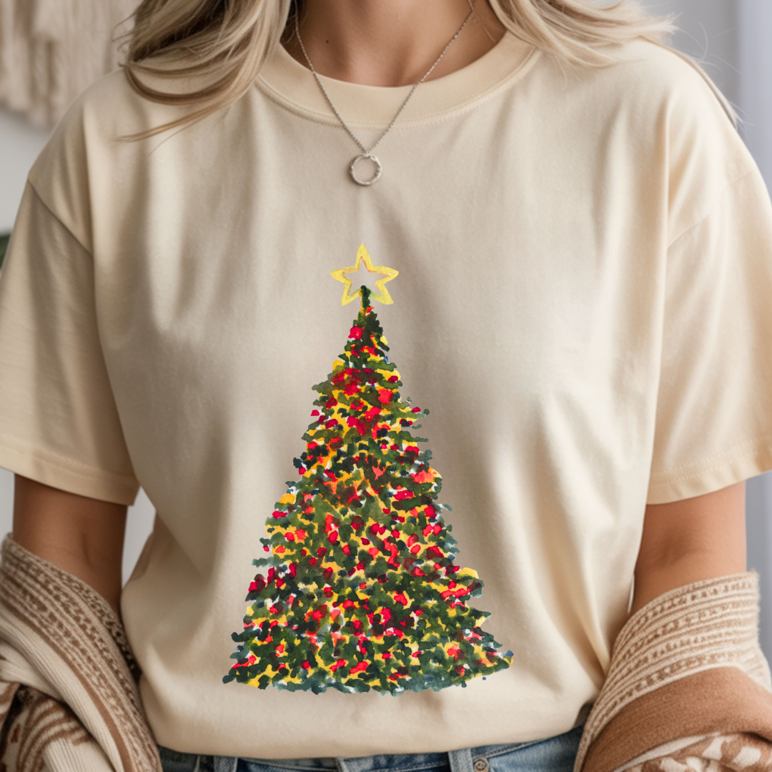 Shiny Christmas Tree - Christmas Unisex T-Shirt