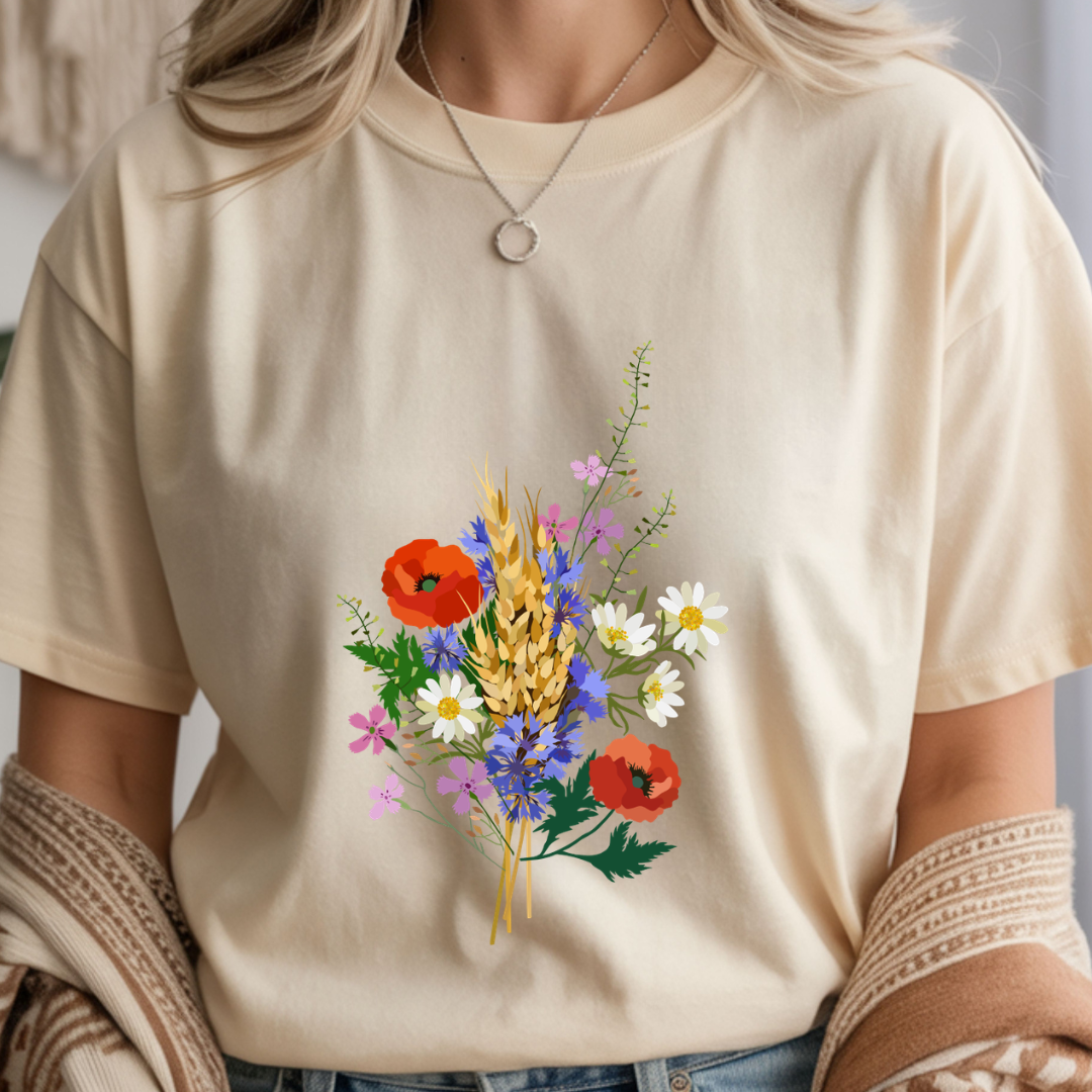 Wildflower Bouquet - Spring Unisex T-Shirt