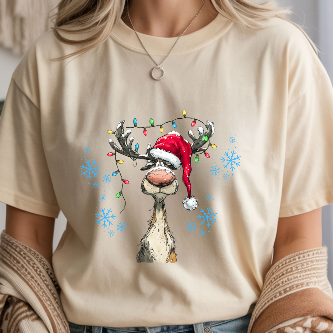 Vintage Reindeer - Christmas Unisex T-Shirt