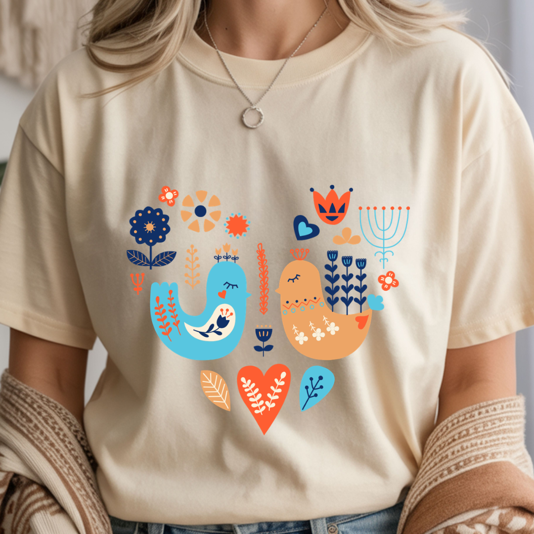 Scandinavian Folk Art - Spring Unisex T-Shirt