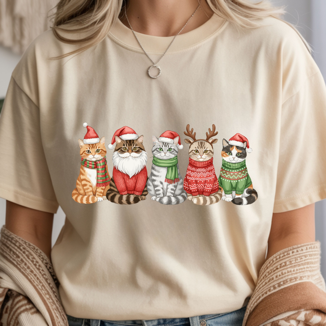 Christmas Cats - Winter Unisex T-Shirt