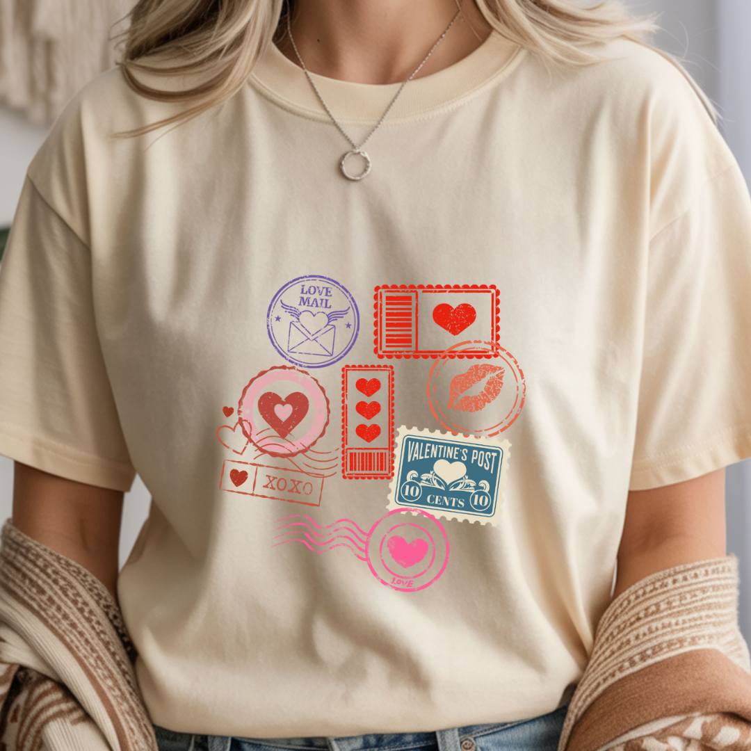 Valentines Day Stamps - Valentines Day Unisex T-Shirt