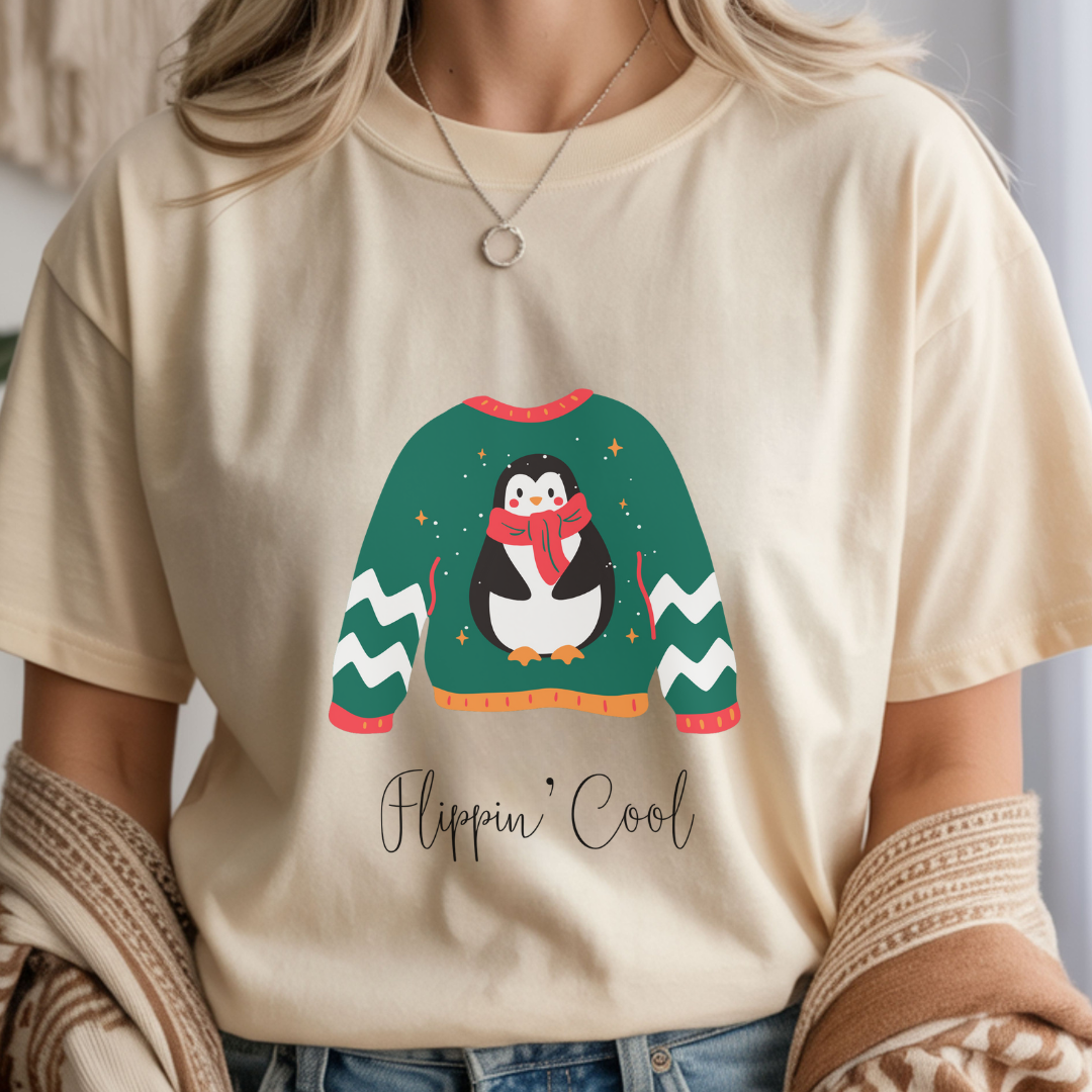Hippin' Cool Penguin - Winter Unisex T-Shirt