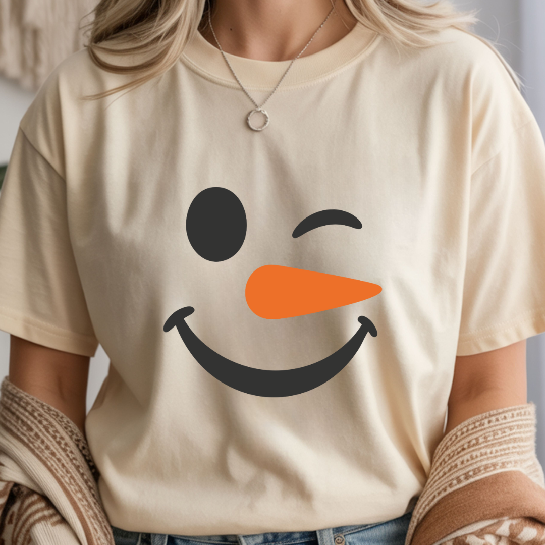 Happy Snowman - Winter Unisex T-Shirt