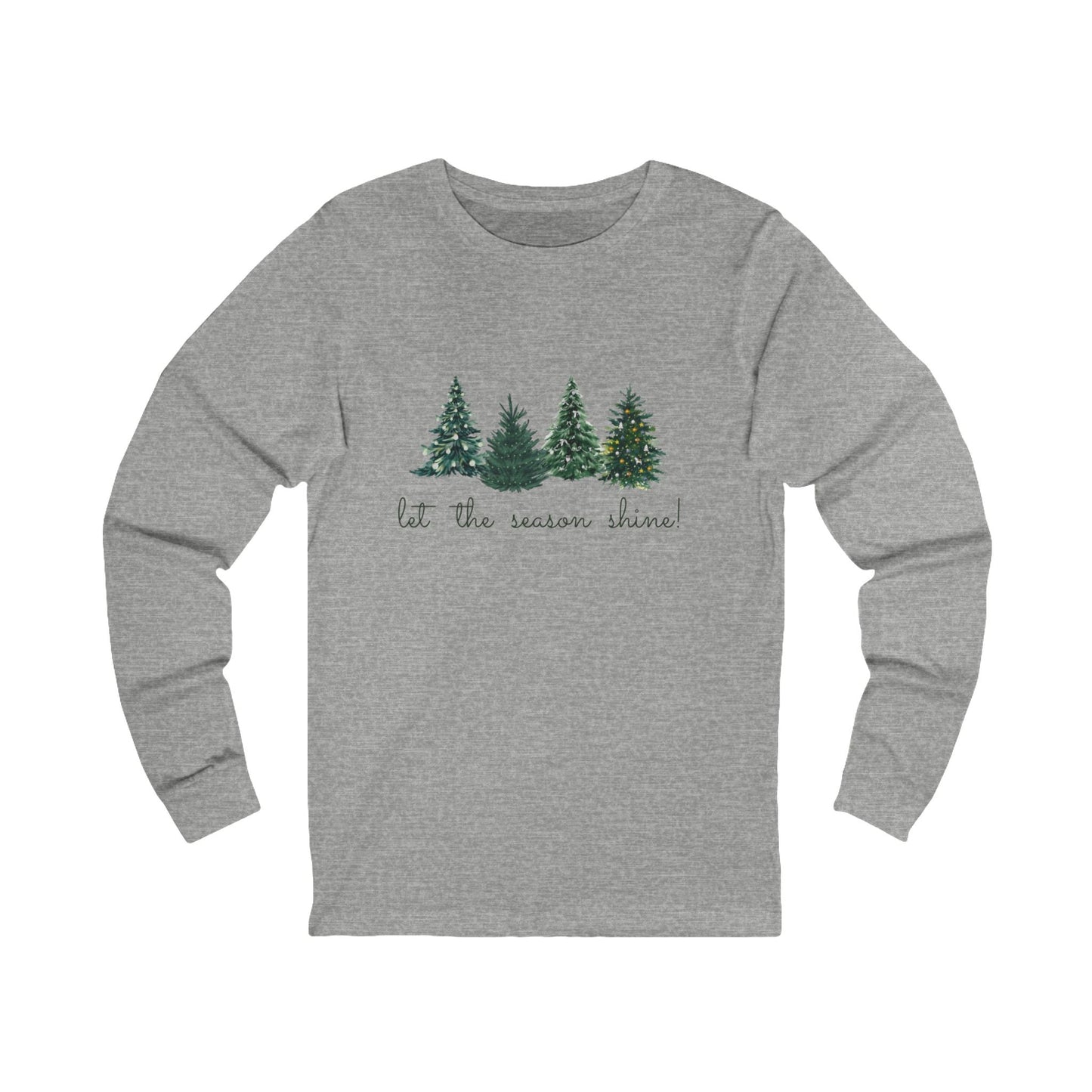 Let the Season Shine! - Christmas Unisex Jersey Long Sleeve Tee
