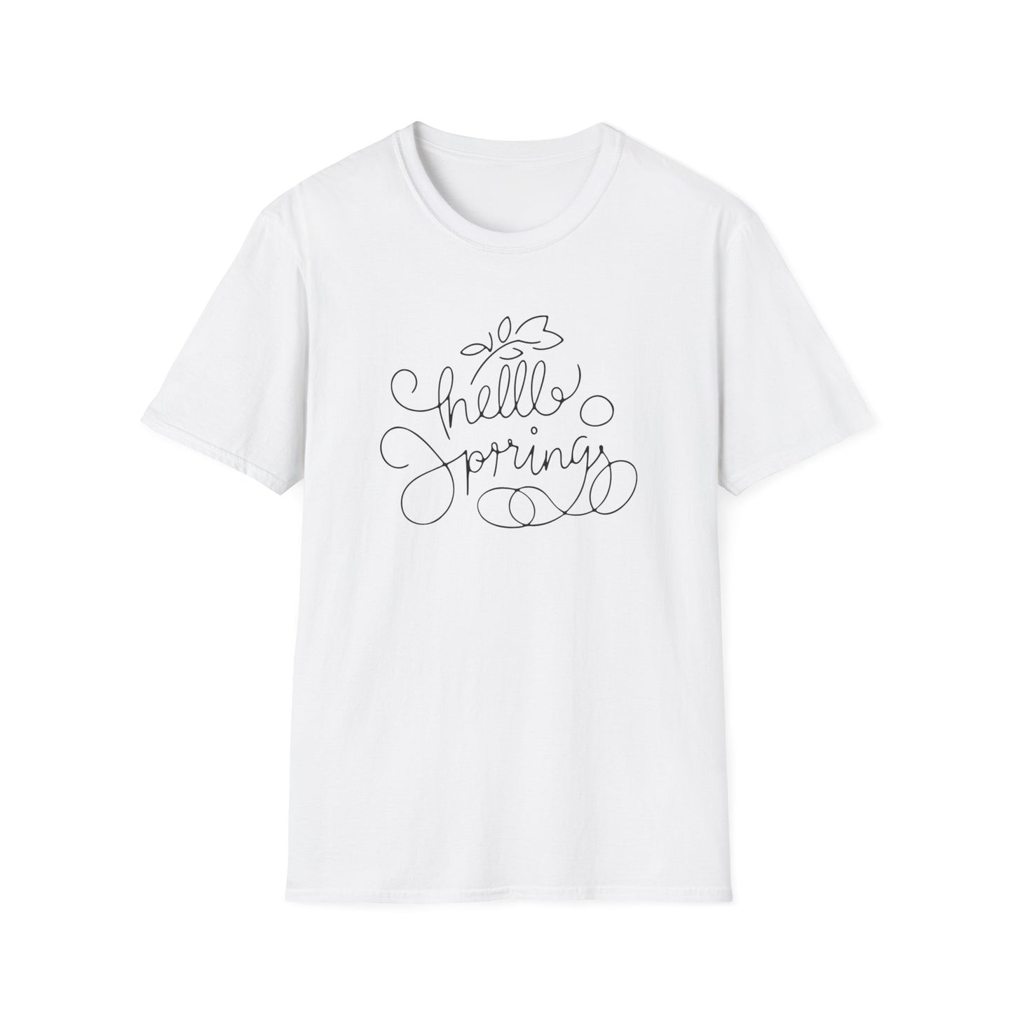 Minimal Hello Spring - Spring Unisex T-Shirt