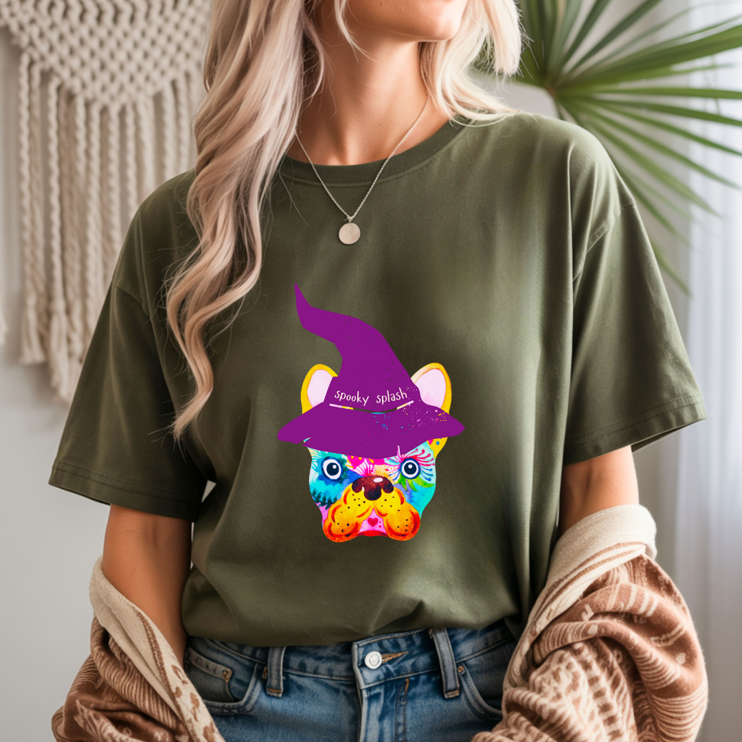 Spooky Splash - Halloween Dog Unisex T-Shirt