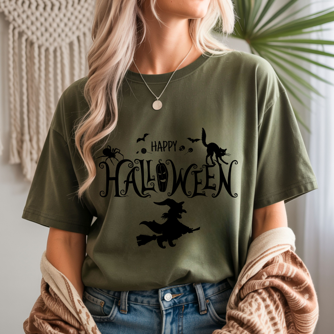 Happy Halloween Witch Unisex T-Shirt