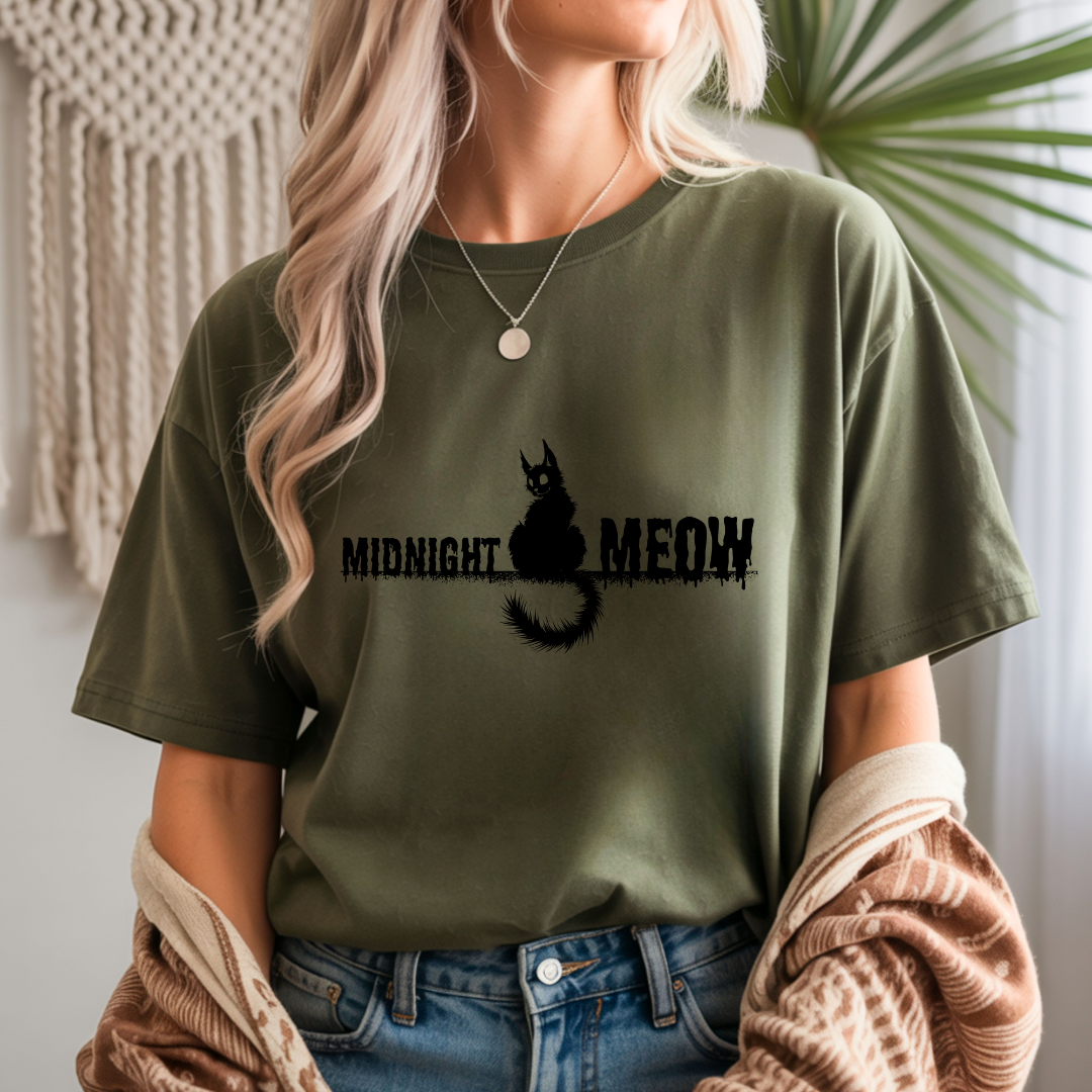 Midnight Meow Unisex T-Shirt
