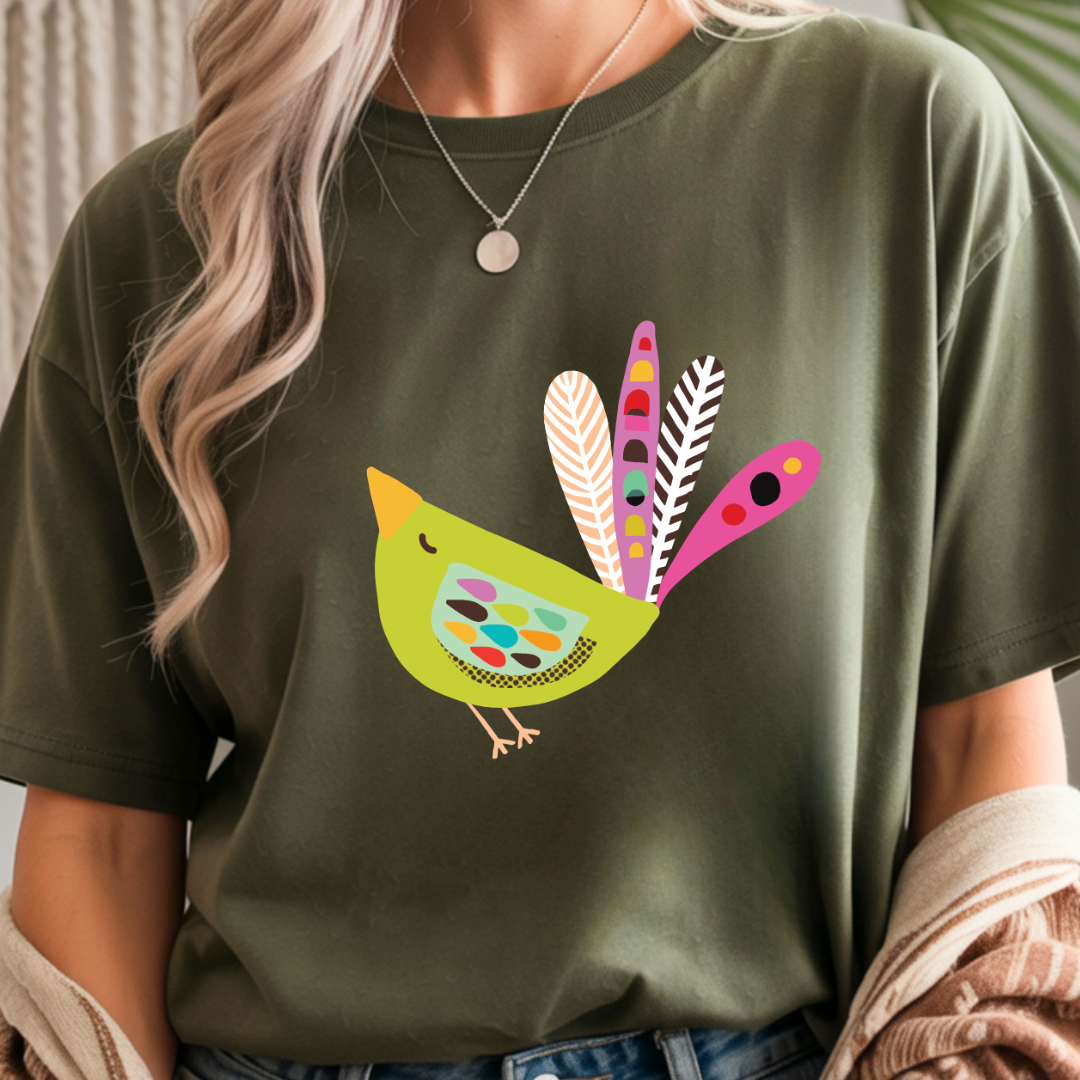 Folk Bird - Spring Unisex T-Shirt