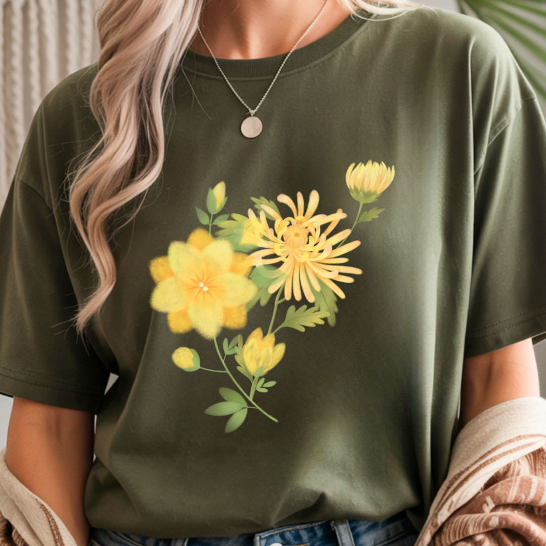 Yellow Wildflower - Spring Unisex T-Shirt