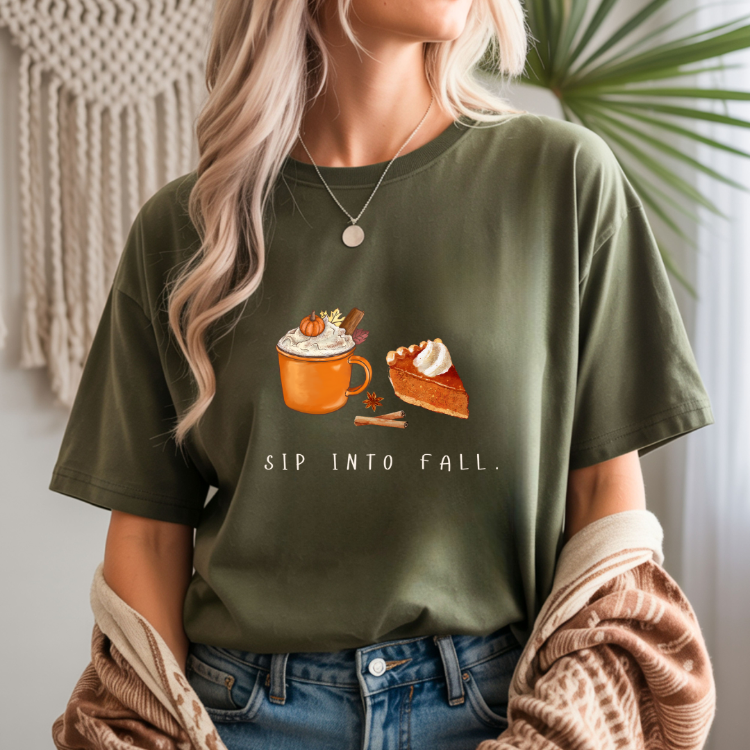 Sip into Fall Unisex T-Shirt