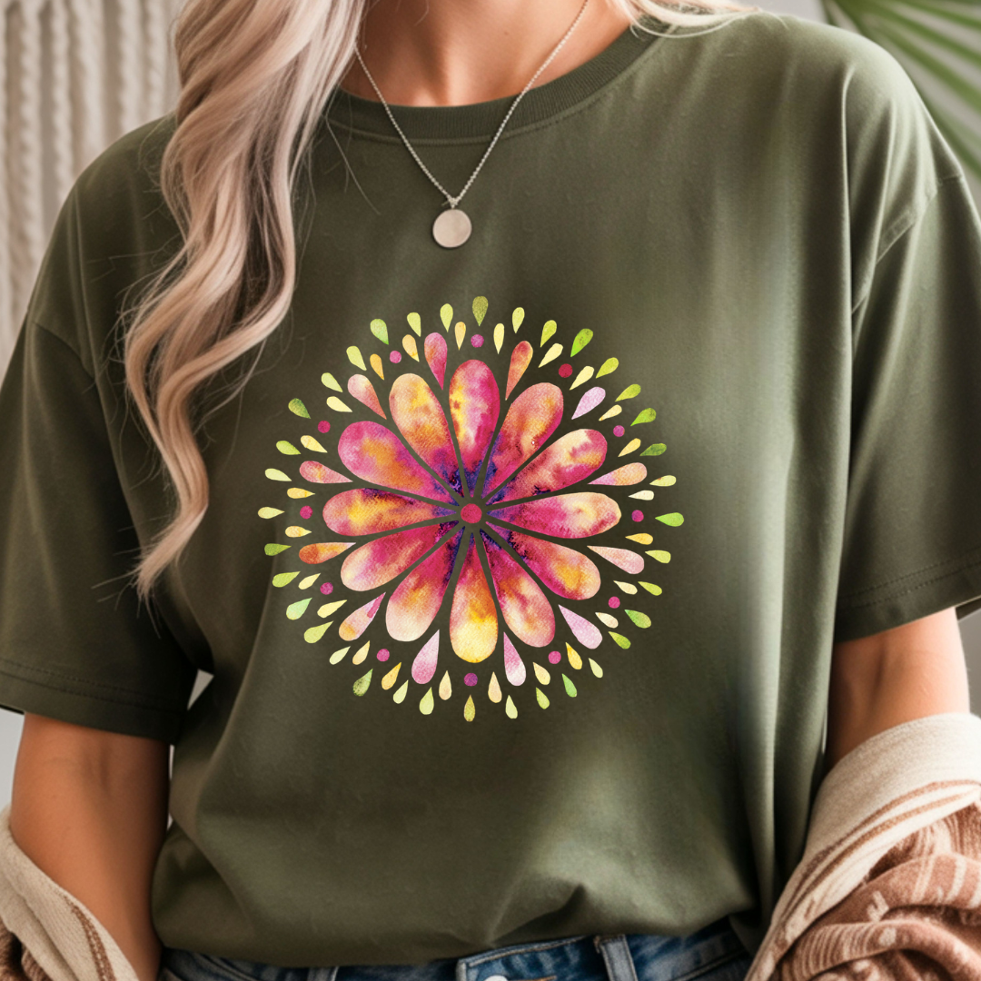 Floral Mandala - Spring Unisex T-Shirt