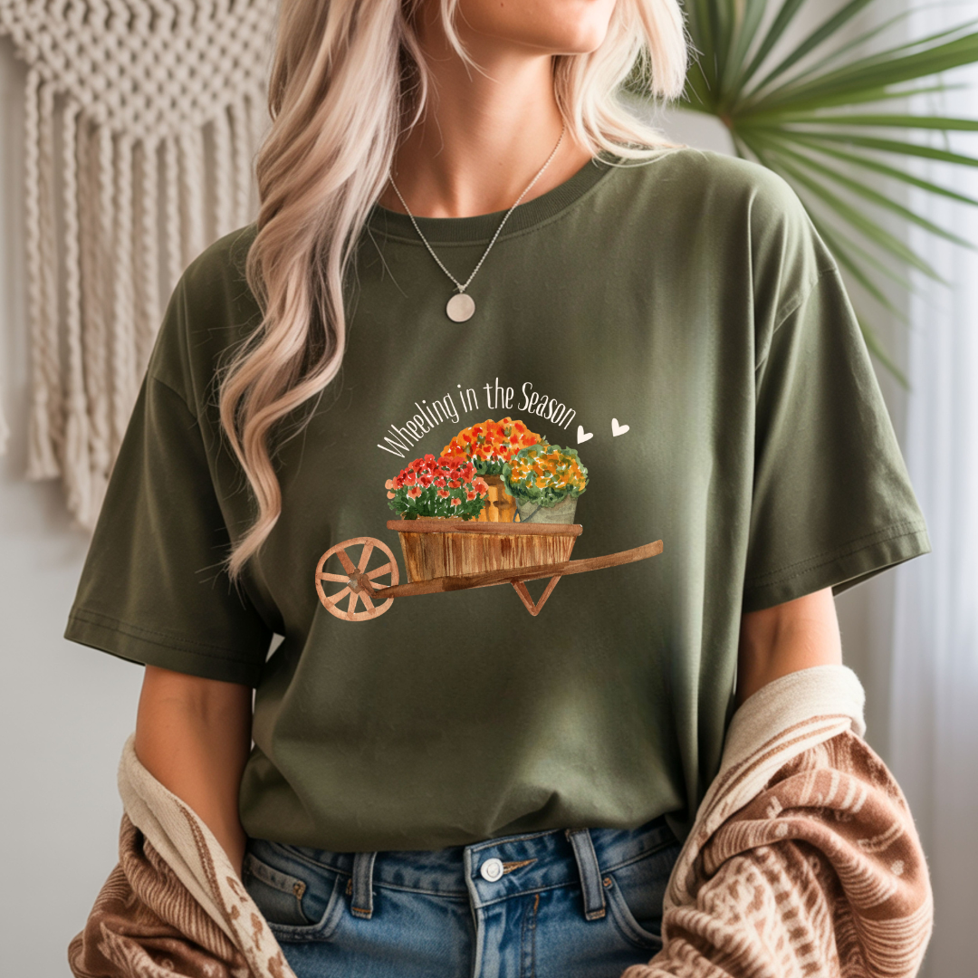 Wheeling in the Season - Fall Unisex T-Shirt