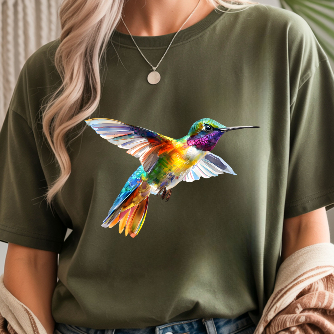 Neon Hummingbird - Spring Unisex T-Shirt