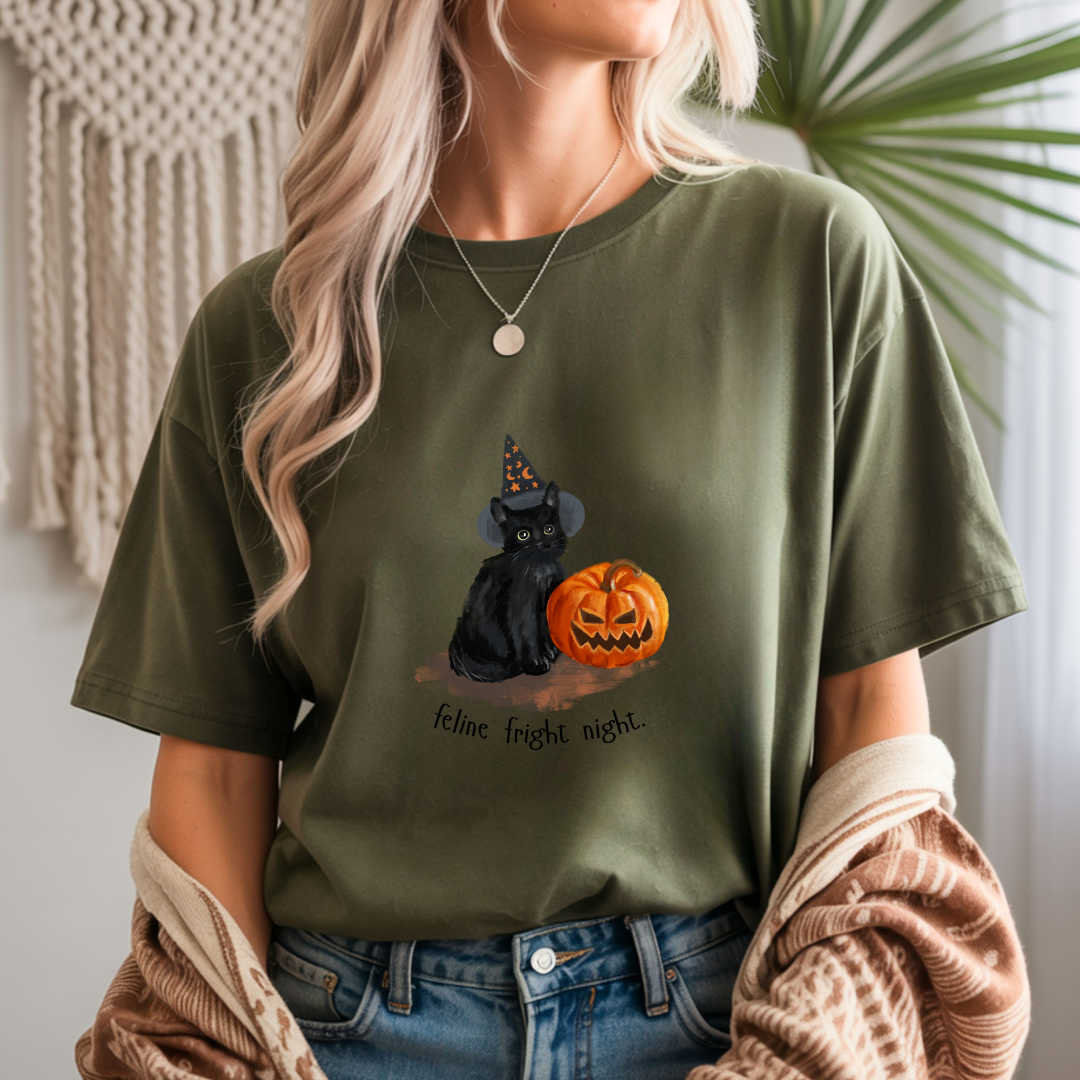Feline Fright Night Unisex T-Shirt