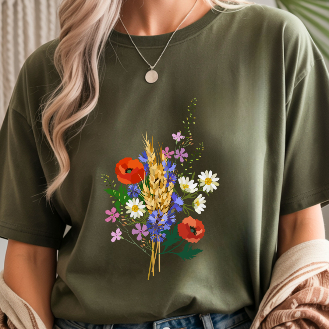 Wildflower Bouquet - Spring Unisex T-Shirt