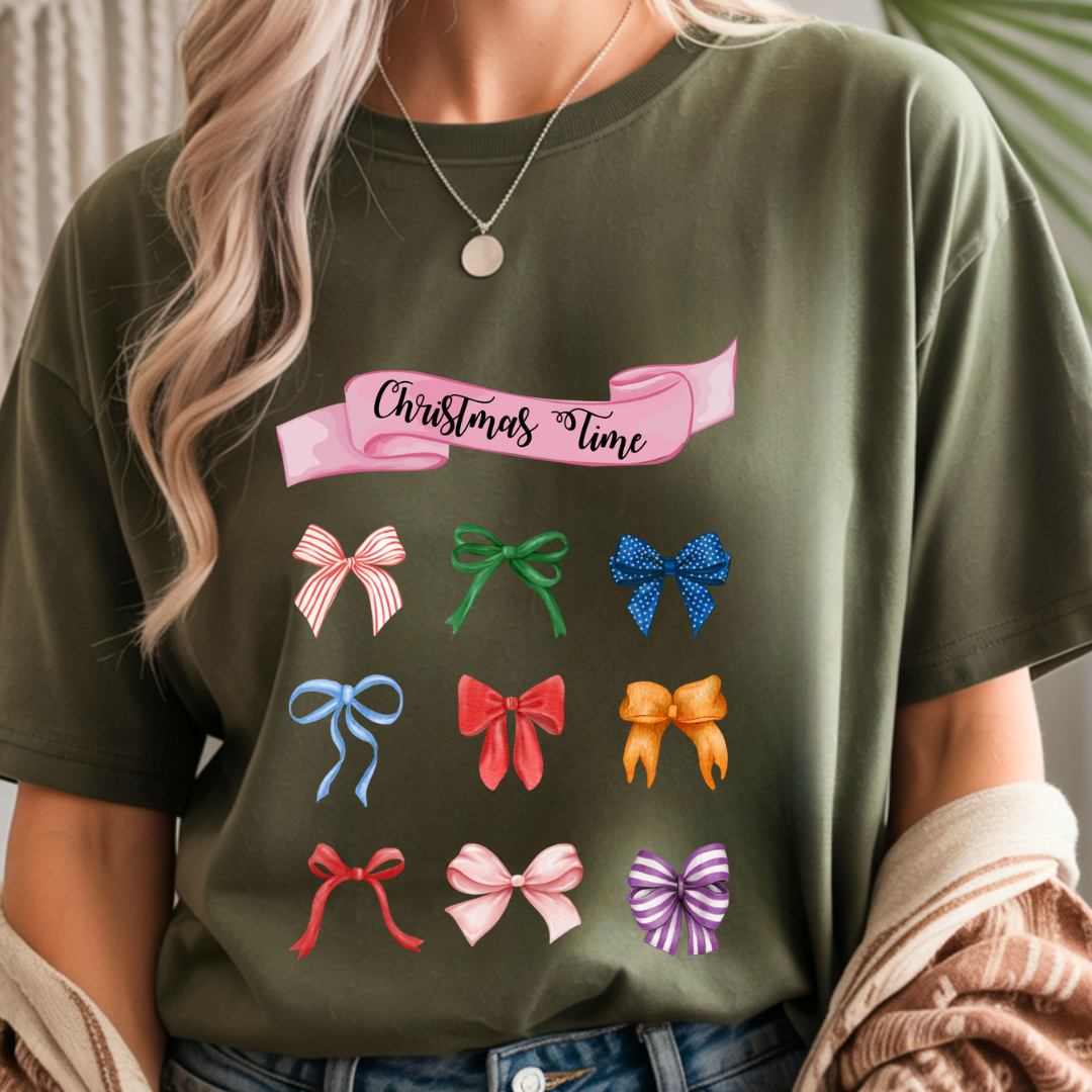 Christmas Time Ribbons - Winter Unisex T-Shirt