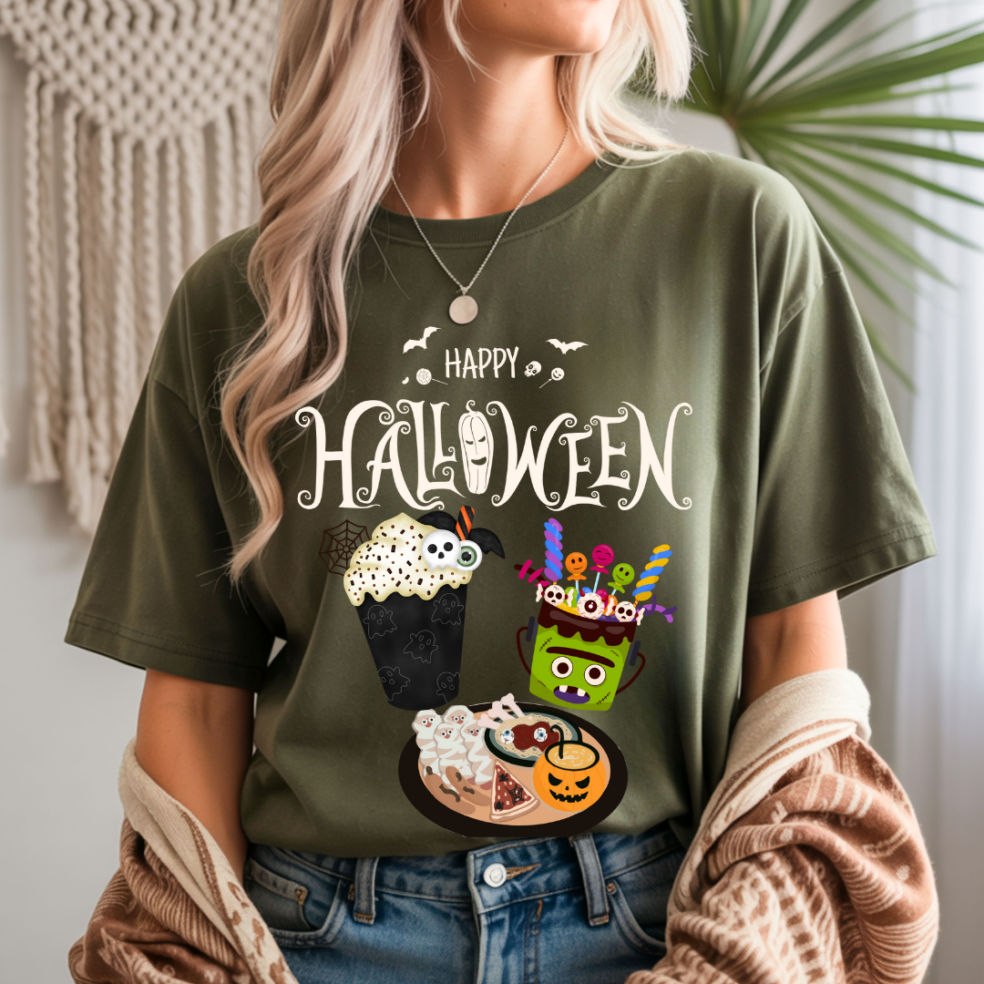 Happy Halloween Dinner - Halloween Unisex T-Shirt