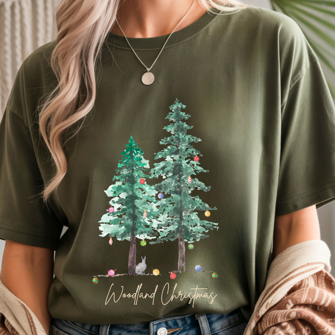 Woodland Christmas - Christmas Unisex T-Shirt
