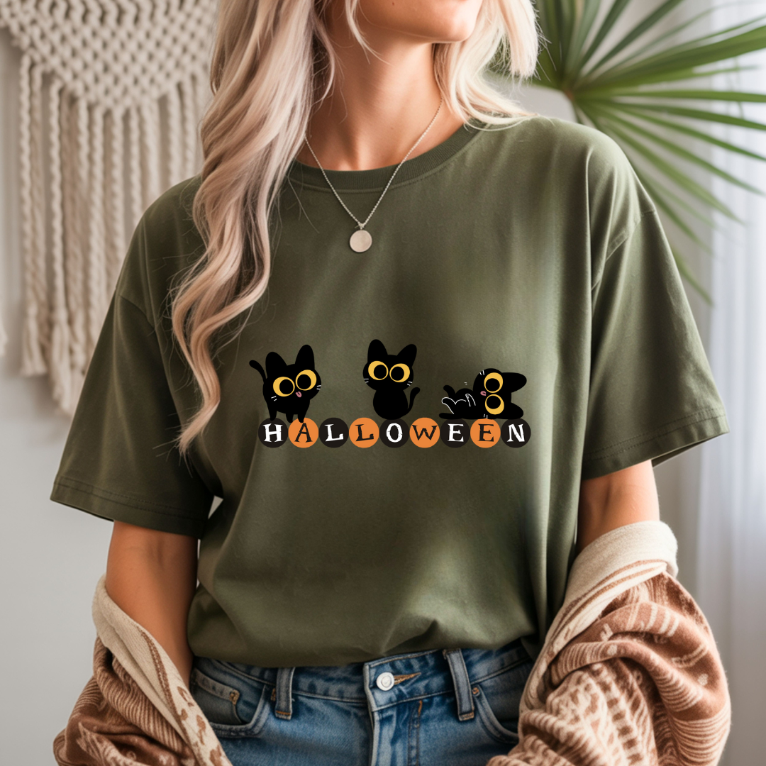 Halloween Cat Unisex T-Shirt