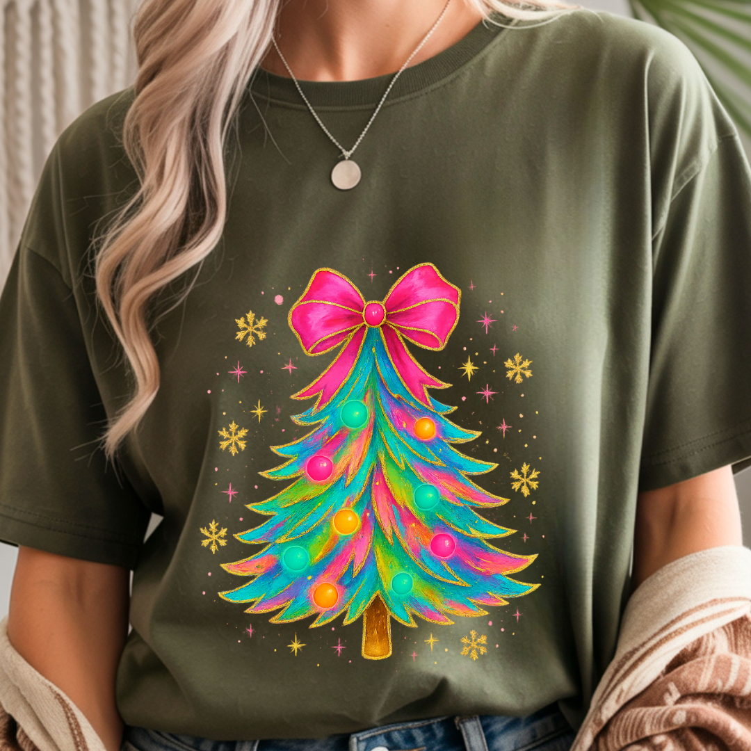 Christmas Bow Tree - Winter Unisex T-Shirt