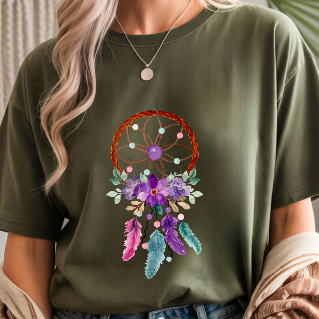 Floral Dreamcatcher - Spring Unisex T-Shirt