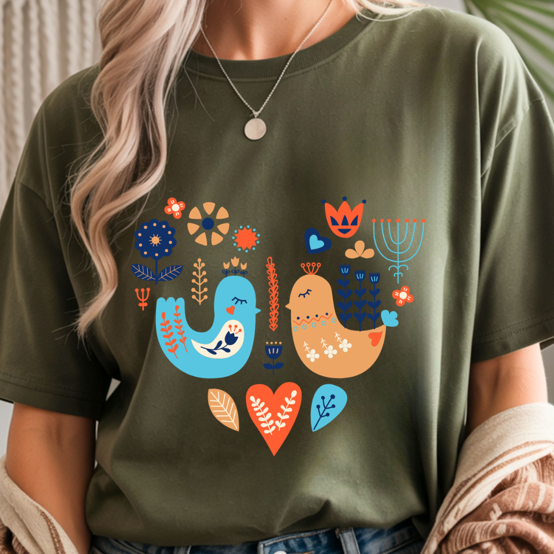 Scandinavian Folk Art - Spring Unisex T-Shirt