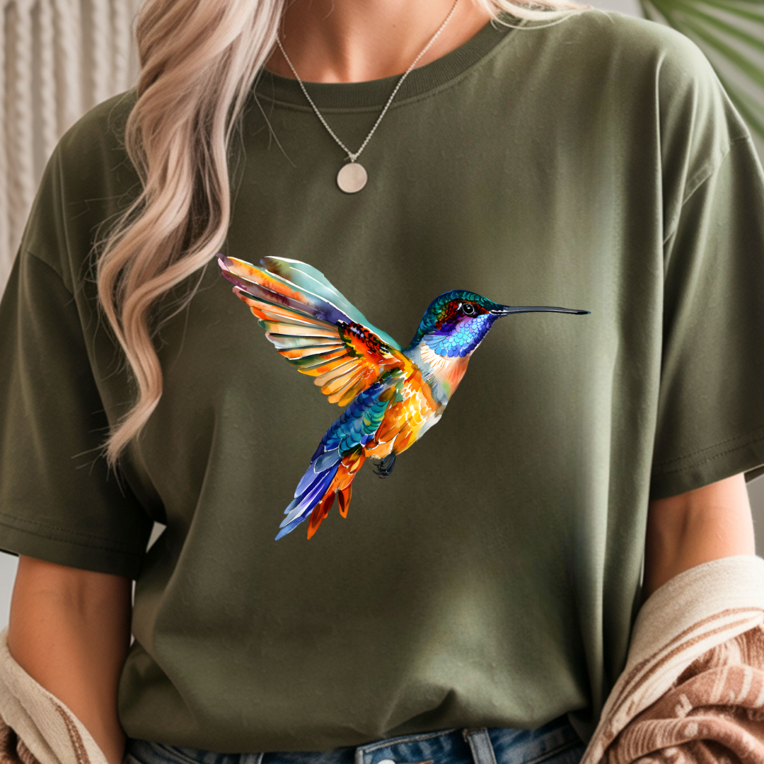 Vibrant Hummingbird - Spring Unisex T-Shirt