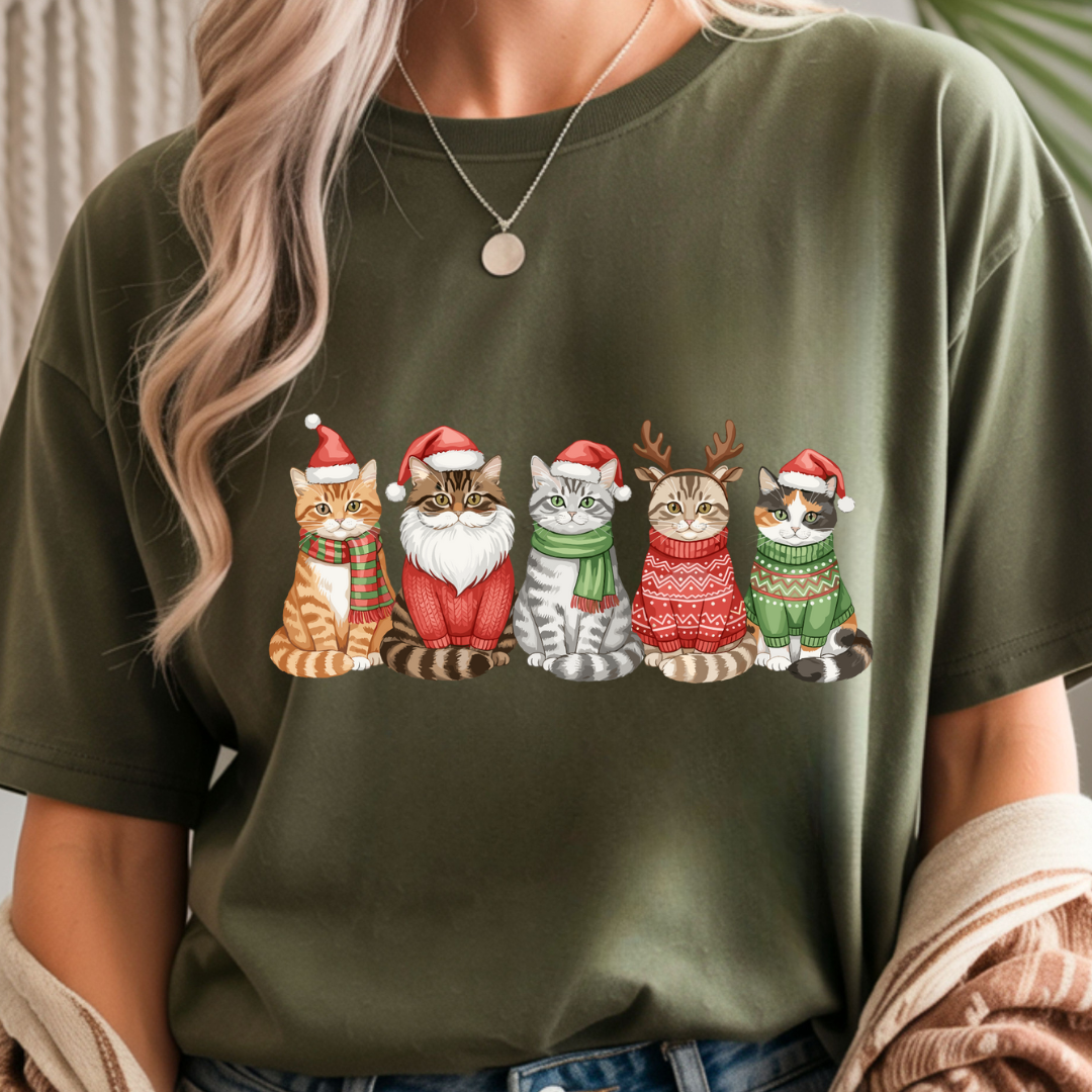 Christmas Cats - Winter Unisex T-Shirt