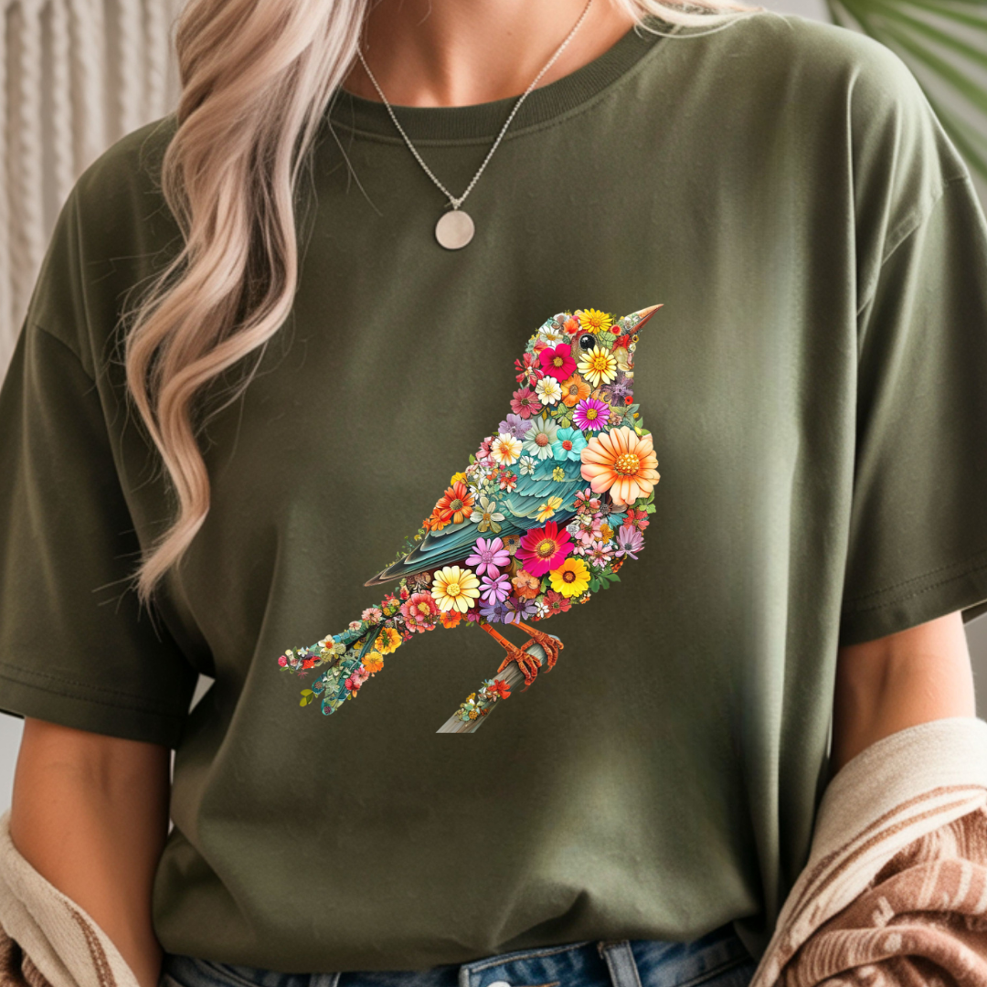 Blossom Bird - Spring Unisex T-Shirt