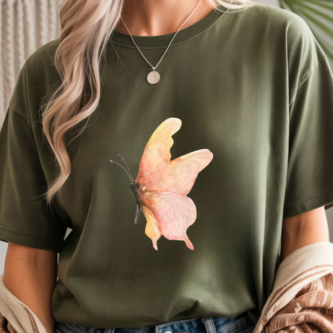 Pink Butterfly - Spring Unisex T-Shirt