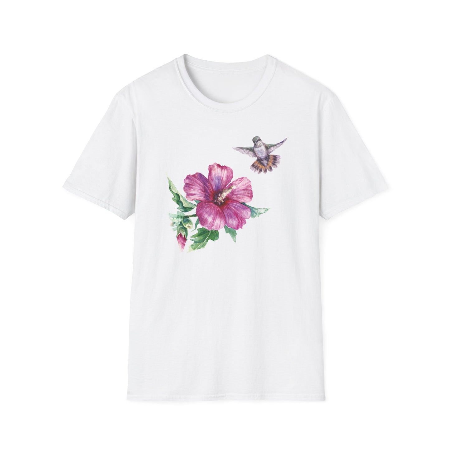 Hummingbird in Bloom - Spring Unisex T-Shirt