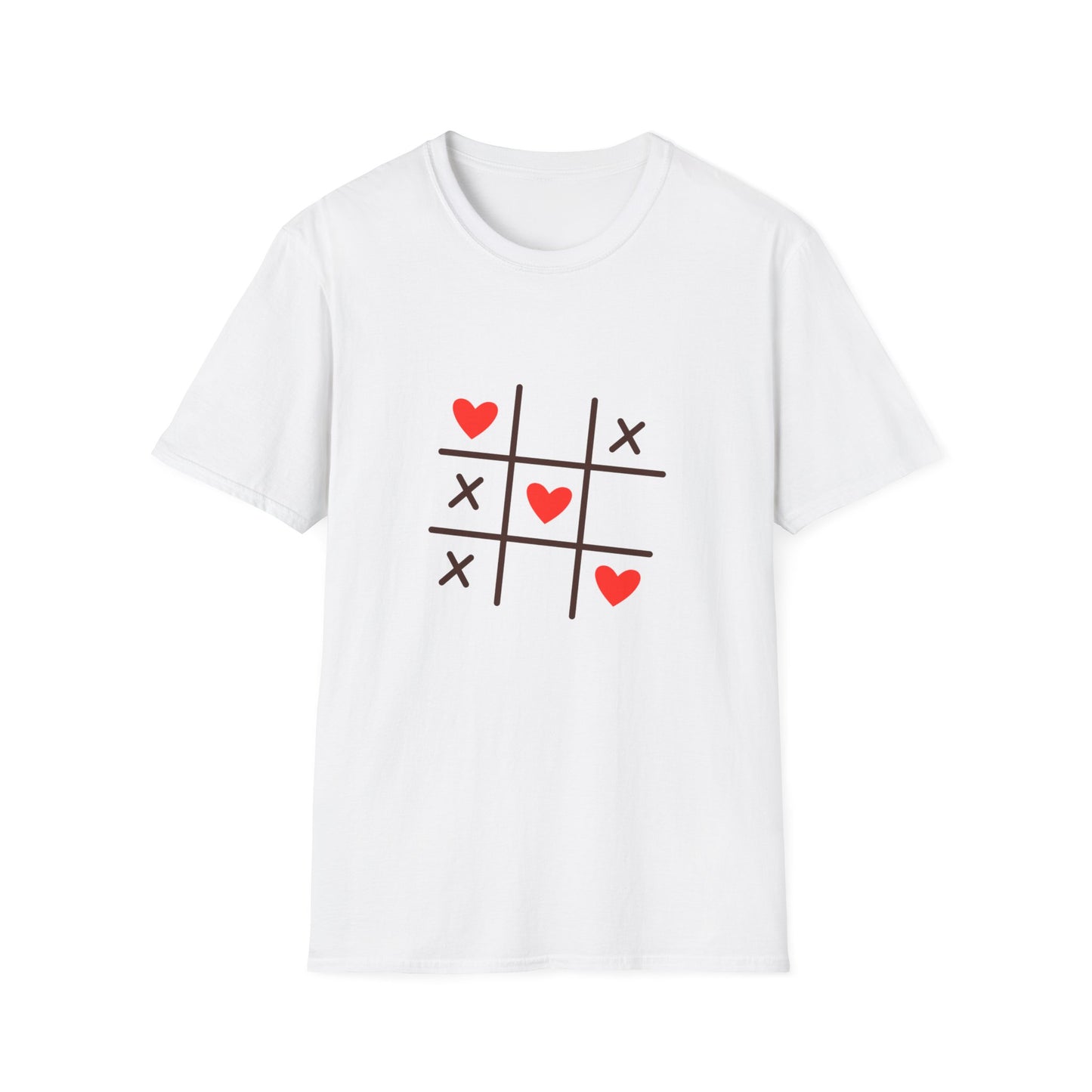 Heart Tic-Tac-Toe - Valentines Day Unisex T-Shirt