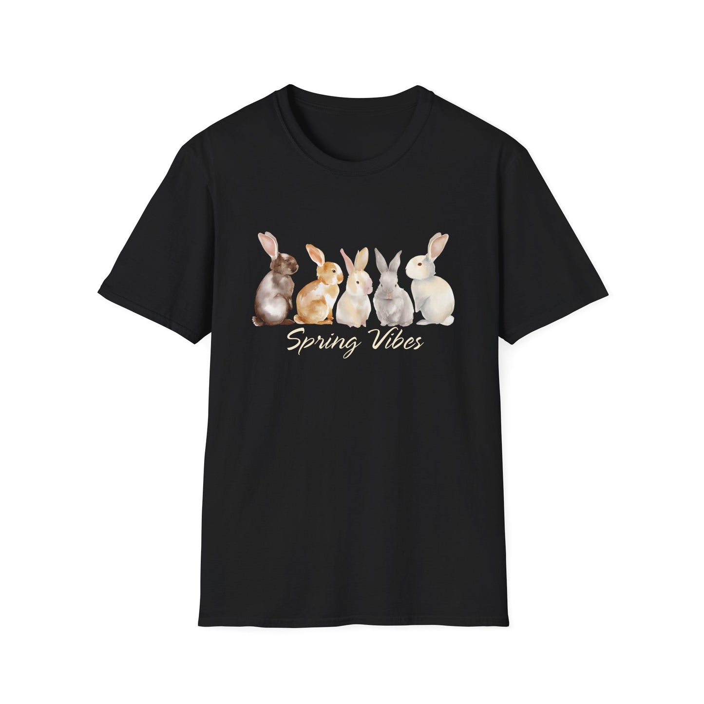 Spring Vibes Bunnies - Spring Unisex T-Shirt