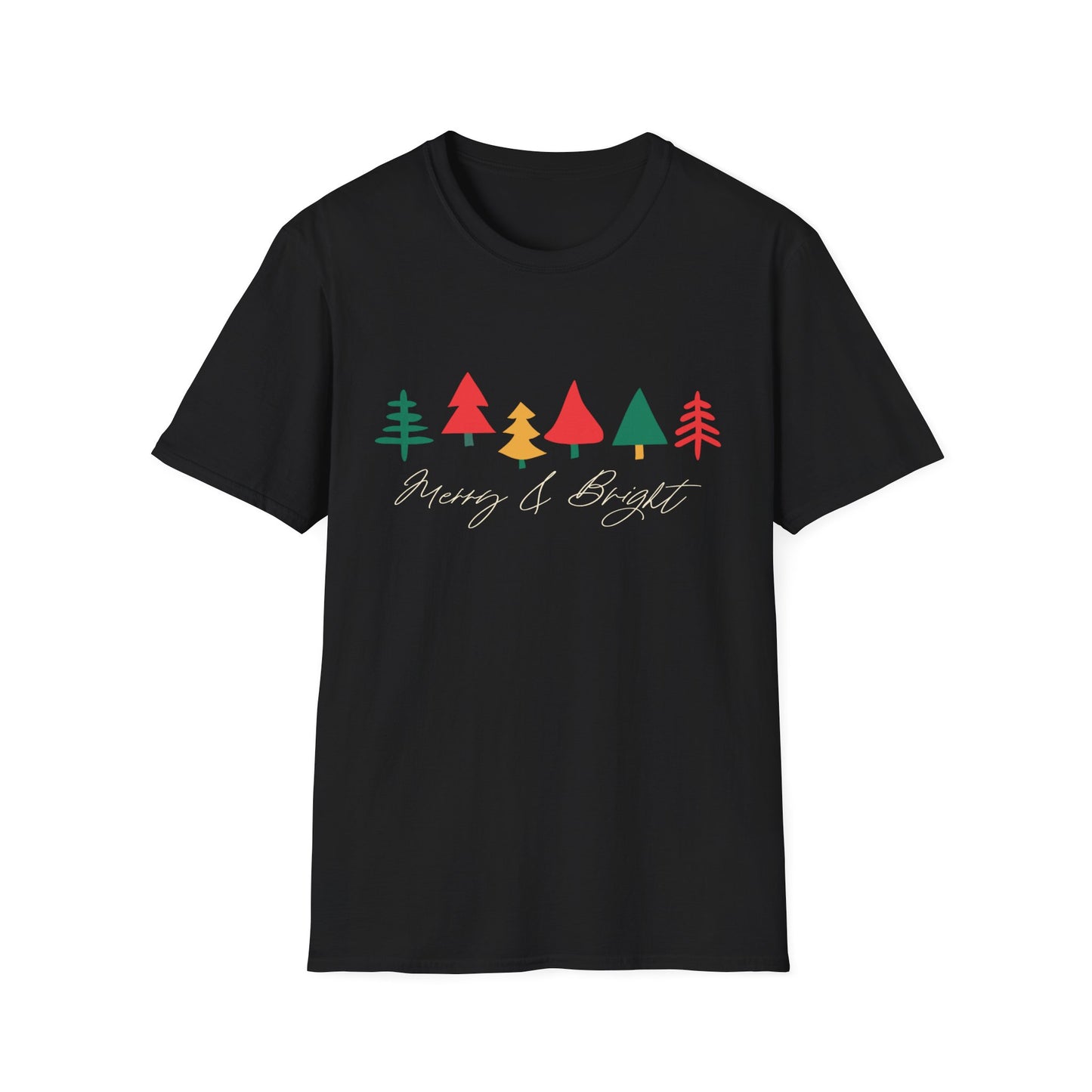Merry & Bright Trees - Christmas Unisex T-Shirt