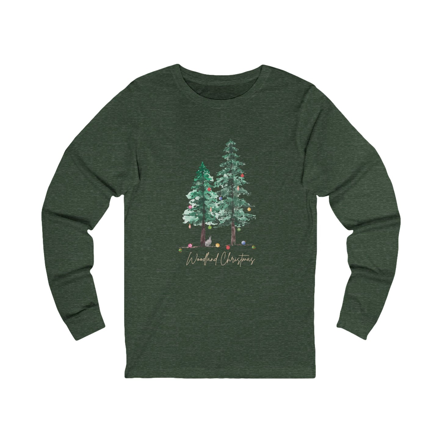 Woodland Christmas - Winter Unisex Jersey Long Sleeve Tee